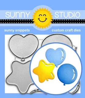 Sunny Studio Blog: Introducing Bright Balloons Birthday Party Themed Metal Cutting Dies