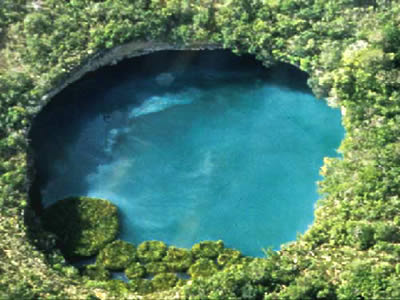 Deepest Sinkhole on The World S Deepest Water Filled Sinkhole   El Zacat  N Cenote