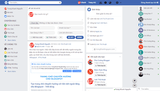SHARE TEMPLATE FACEBOOK PARODY BY KHANH BLOGGER
