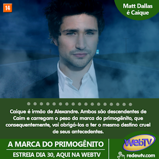 Matt Dallas na websérie A Marca do Primogênito