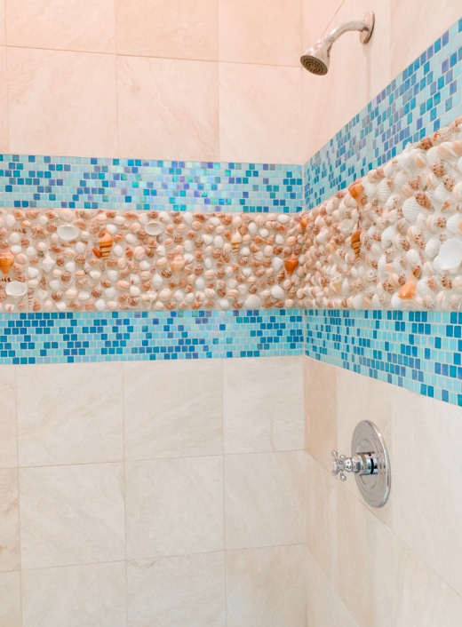 Wall Shell Mosaic Shower Tiles