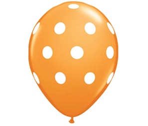 Balloon Orange Dots med