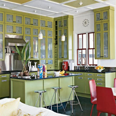 Kitchen Design Retro on Contemporary Meets Vintage With Updated Apothecary Style Cabinets