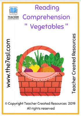 Reading Comprehension ' Vegetables ' 