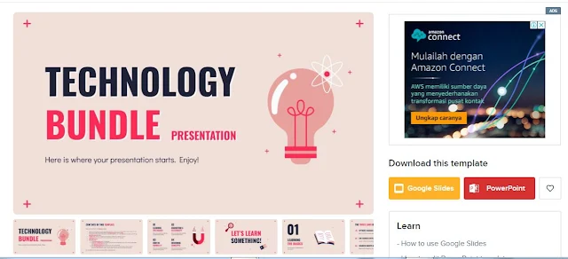 Unduh template powerpoint di slidesgo