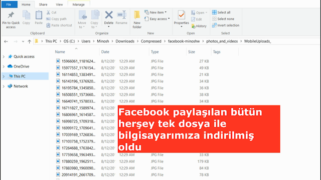 Facebook Paylaşılan Herşeyi Aynı Anda İndirme