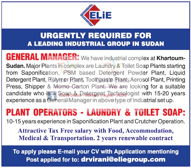 Leading Industrial Group Job Opportunities for Elie Sudan