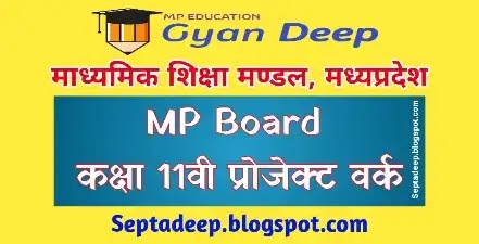 MP Board Class 11th New Project List