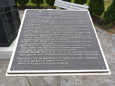 Susquehanna Township Veterans Park Korean War Memorial in Harrisburg, Pennsylvania