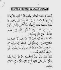 Khutbah Jumat Kedua [Teks 1]  Khutbah Jumat