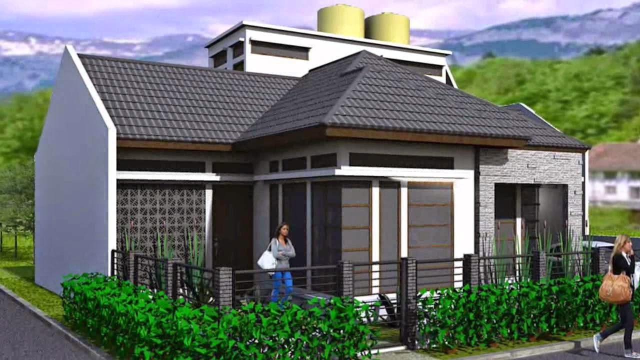 Desain Rumah Minimalis Satu Lantai Pada Lahan Hook Ganteng