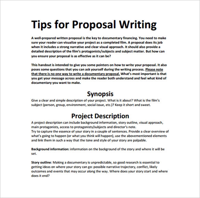 How to Write a Paper Proposal