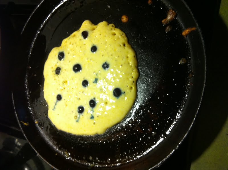 Pancakes  how Blueberry to bisquick pancakes from Cornmeal make scratch