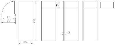 cara membuat kusen pintu di autocad disain gambar 3d 