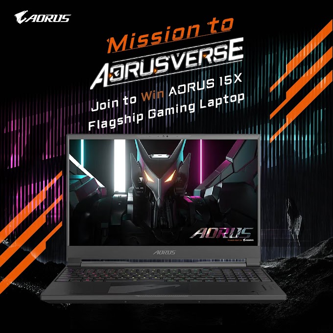 Sorteio de um Notebook Gamer Aorus 15X