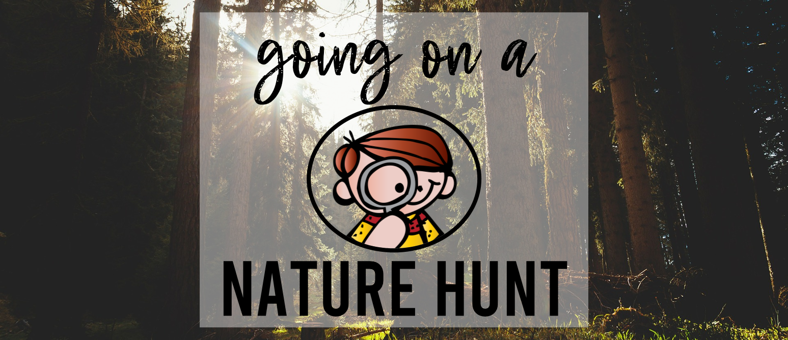 We're Going on a Nature Hunt book activities unit with Common Core literacy companion activities and craftivity for Kindergarten & First Grade