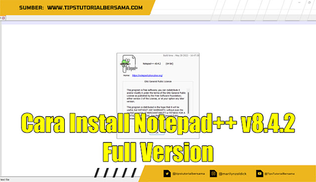 Cara Install Notepad++ v8.4.2 Full Version