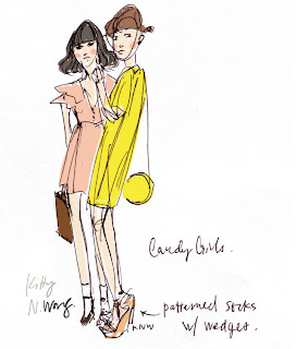 Kitty N. Wong / Candy Girls fashion drawing