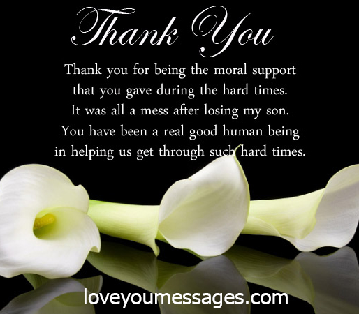 a thank you messages for helping
