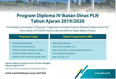 Peluang Kuliah dengan Beasiswa Ikatan Dinas PLN