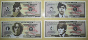 Nota – cédula – Dólar – Dollar – The Beatles. ***R$ 30,00***. Sensacional!