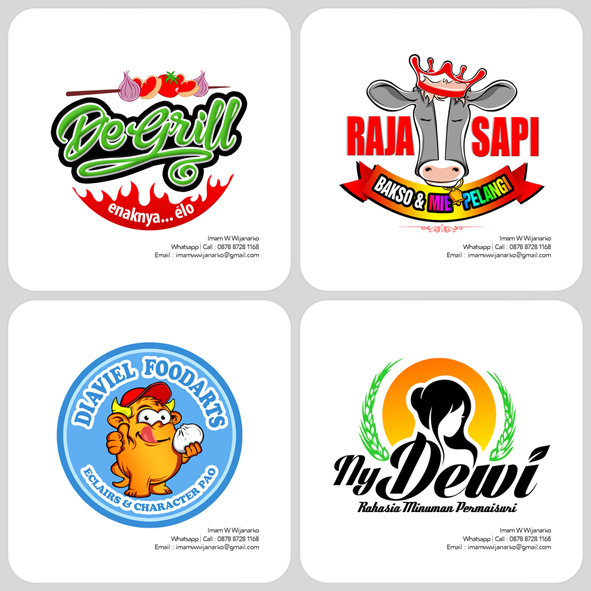 Desain Logo  Logo Kuliner  Desain Gerobak  Jasa Desain 