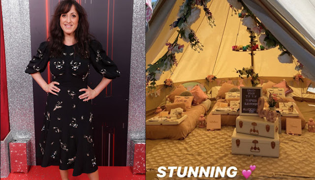 Natalie Cassidy unveils a luxury teepee in her back garden