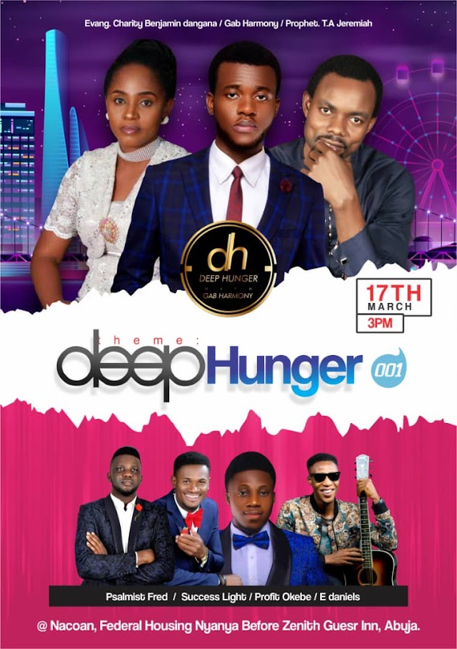 ARE YOU READY..!!!! DEEP HUNGER LIVE WITH GAB HARMONY IS RIGHT HERE..!