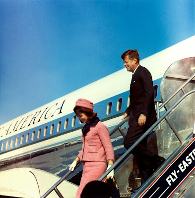 President and Mrs. Kennedy arrive in Dallas, 22 November 1963