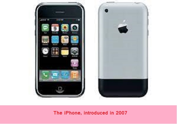 The iPhone, introduced in 2007