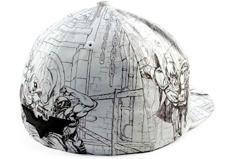 Batman All Over Sketch 5950 fitted hat