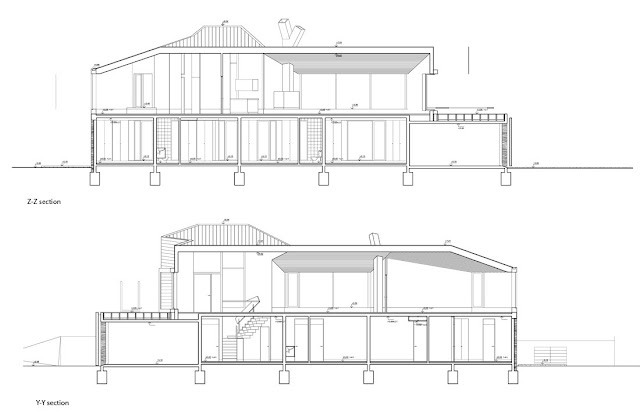 long-sections-Pirihueico-House -Alejandro-Aravena