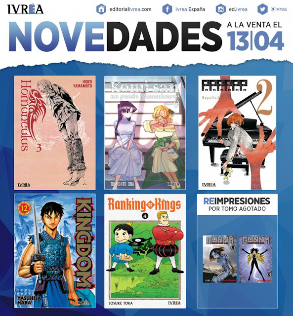 Novedades Ivrea del 13 de abril de 2023.