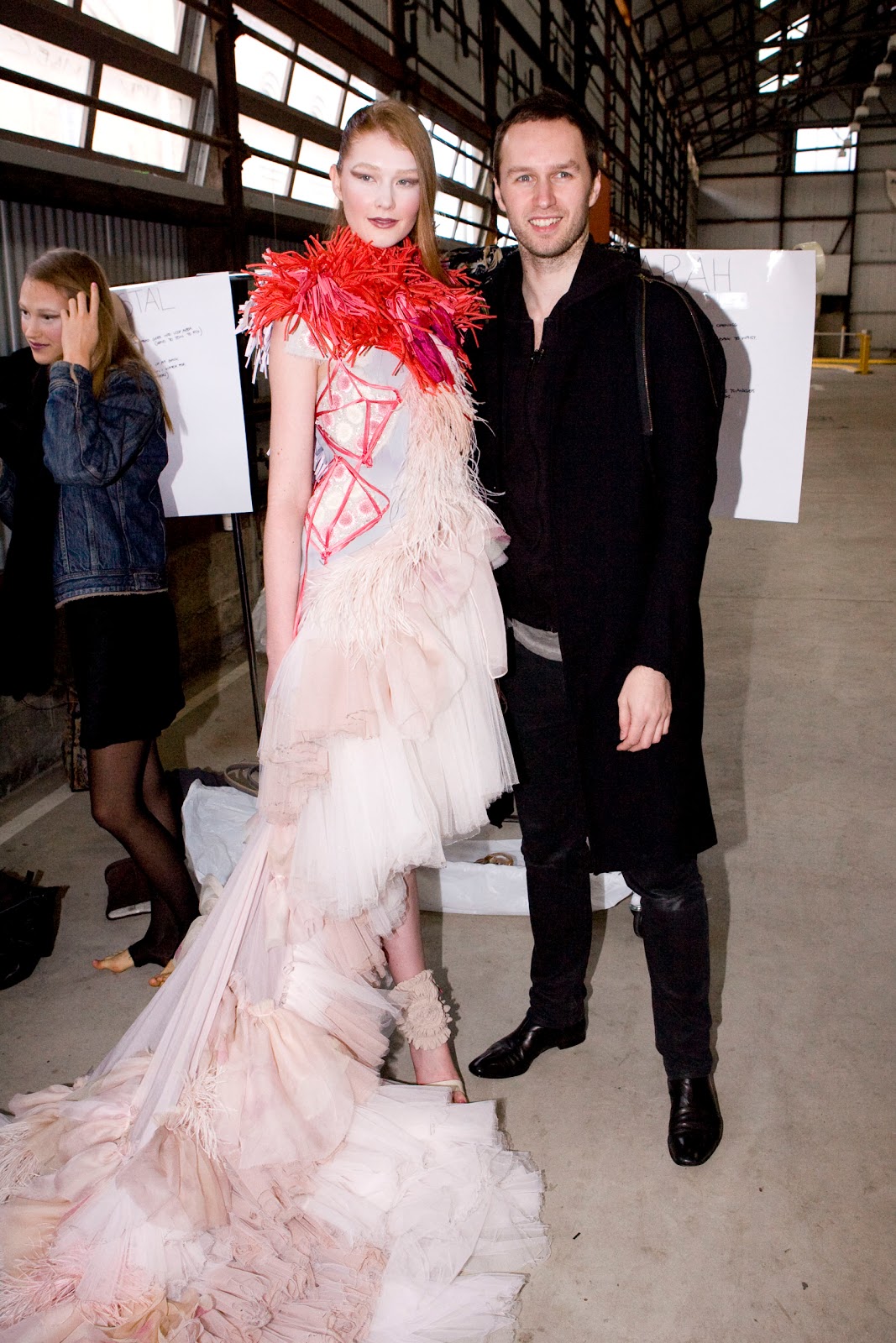 with an array of pink nail