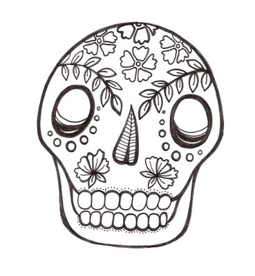 It is very difficult to draw a good mexican skull I tried and it turned 