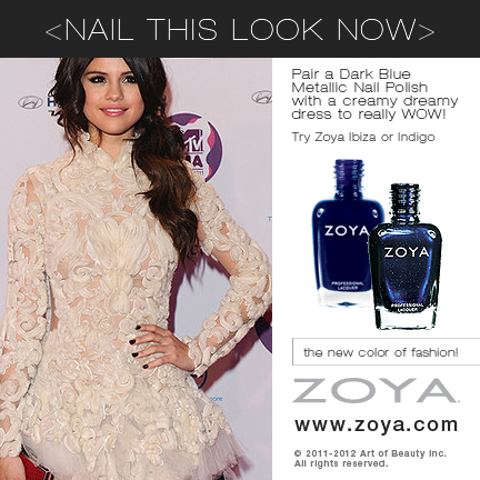 To get the celebrity nail polish look perfected here by Selena Gomez try 