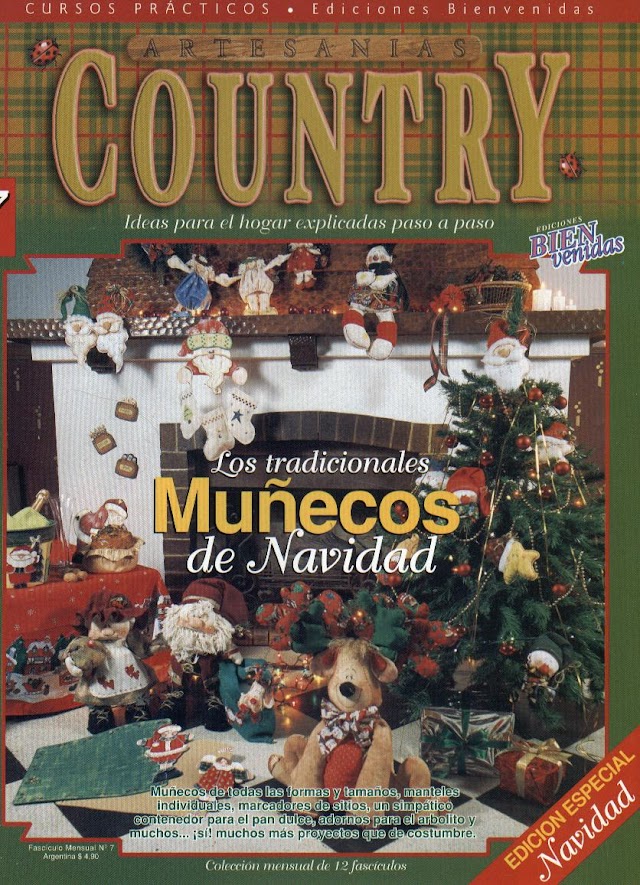Bonecos Country  N°07 - Os Tradicionais bonecos Natalinos