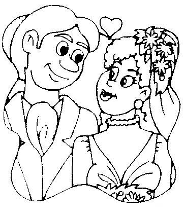Labels wedding coloring pages