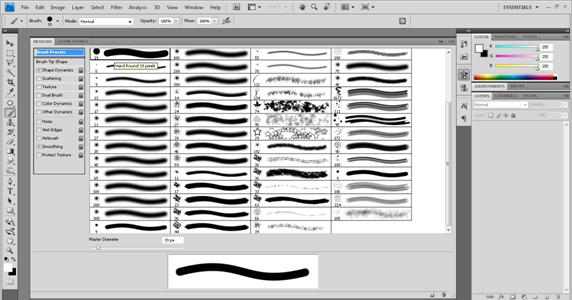 8 Cara menambah brush baru di Photoshop Terbaru