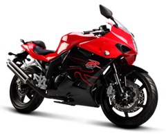 2012 Hyosung GT250R side view