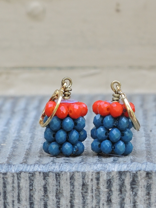 DIY oorbellen/earrings 'stripes'