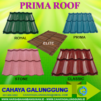 Harga Genteng Metal Prima Roof Murah