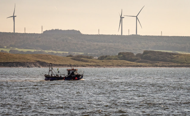 Photo of a fishing boat on the Solway Firth