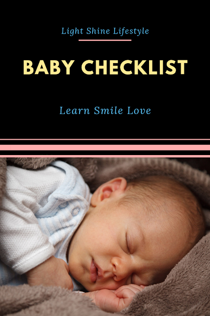 Baby Checklist | Light Shine Lifestyle