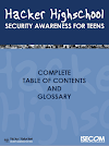 Free PDF download - Security Awareness For Teens: Hacker High School.