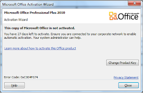 Cara memusnahkan this copy of microsoft office is not activated