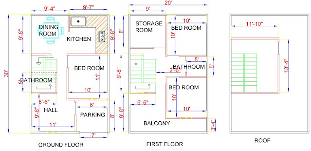 20x30 duplex layout with marking
