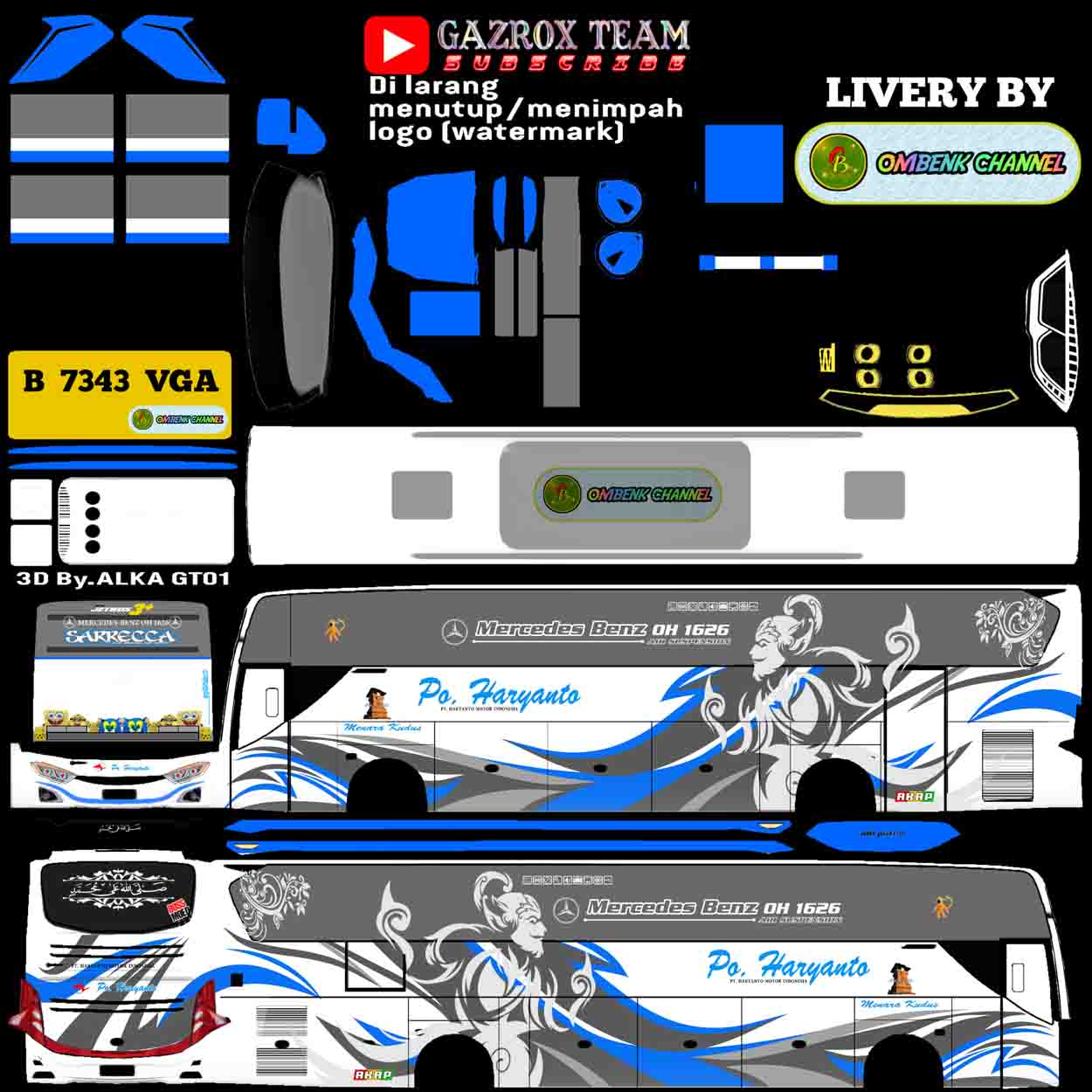 download mod bussid single glass