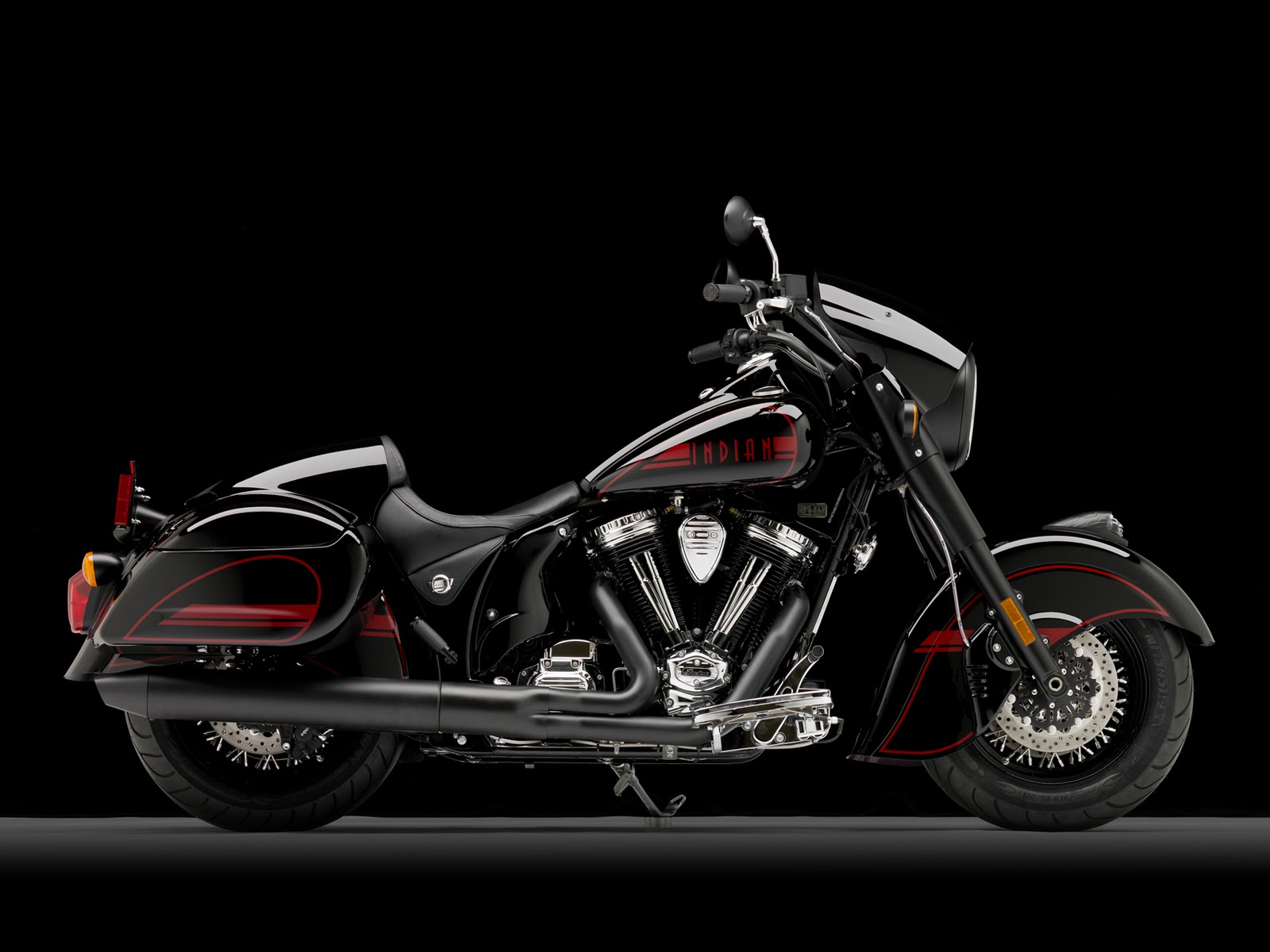 all black custom chopper and Blackhawk Dark is $29,999.