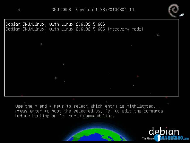 Cara Install Debian 6 Squeeze Berbasis Text CLI Lengkap Dengan Gambar - Feriantano.com